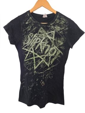 Slipknot Graphic Tee Size M Black Distressed Band Tee Grunge Y2K Alt Goth